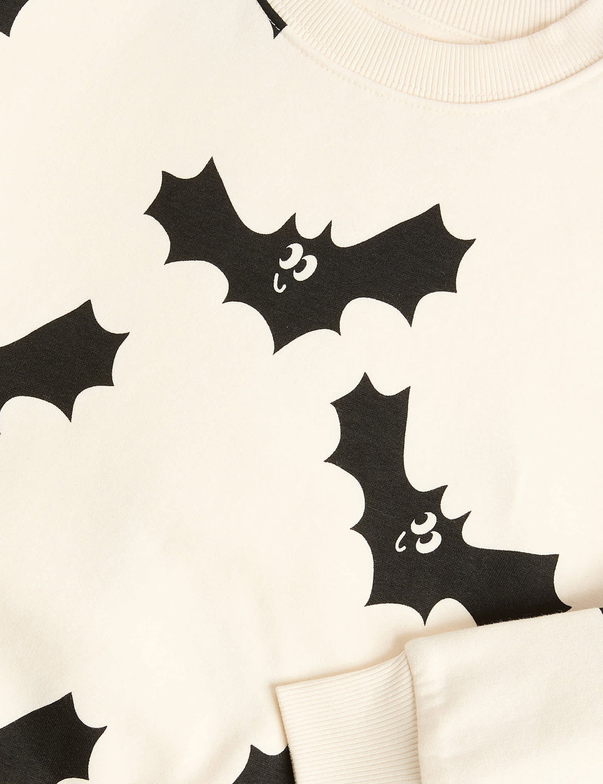 Yarasa Baskılı Halloween Sweatshirt