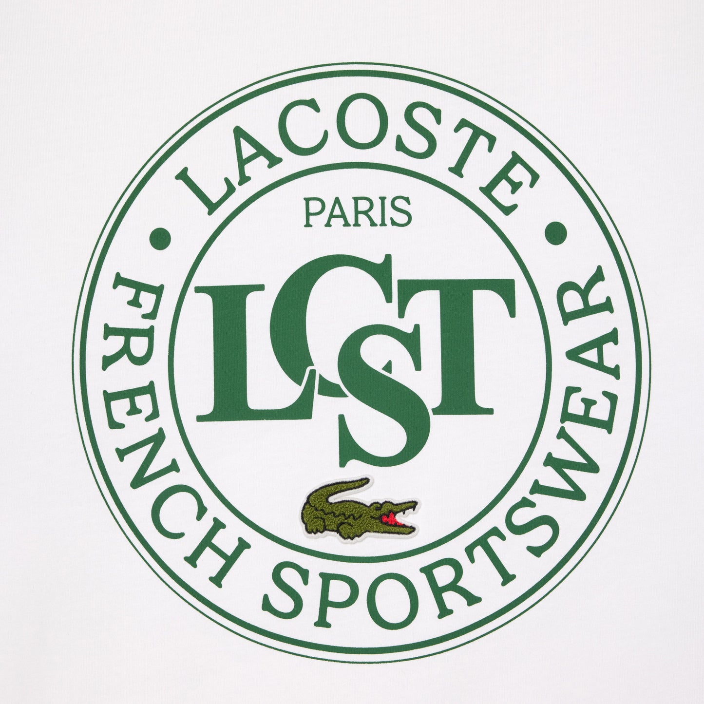Lacoste Loose Fit Erkek Beyaz T-shirt
