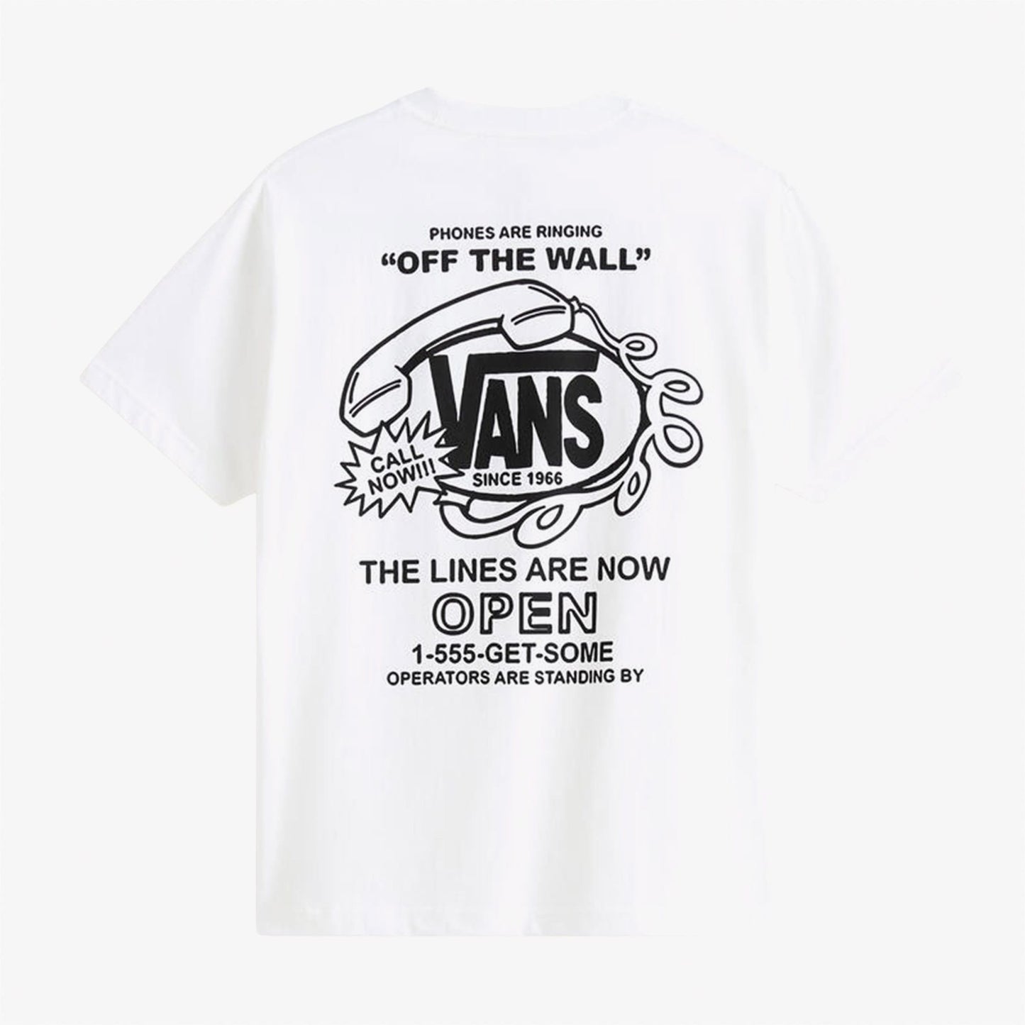 Vans Hot Lines Erkek Beyaz T-shirt