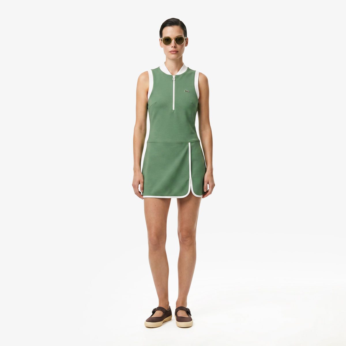 Lacoste Classic Fit Kadın Yeşil Elbise