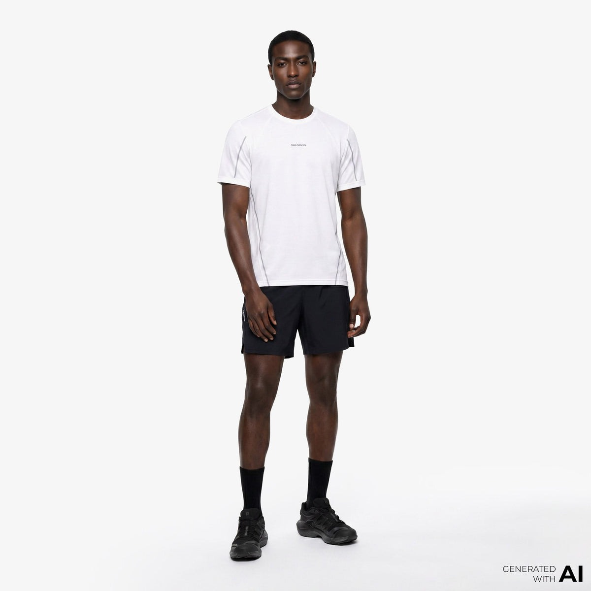 Salomon Shkout Core Stlr Ss Erkek Beyaz T-shirt