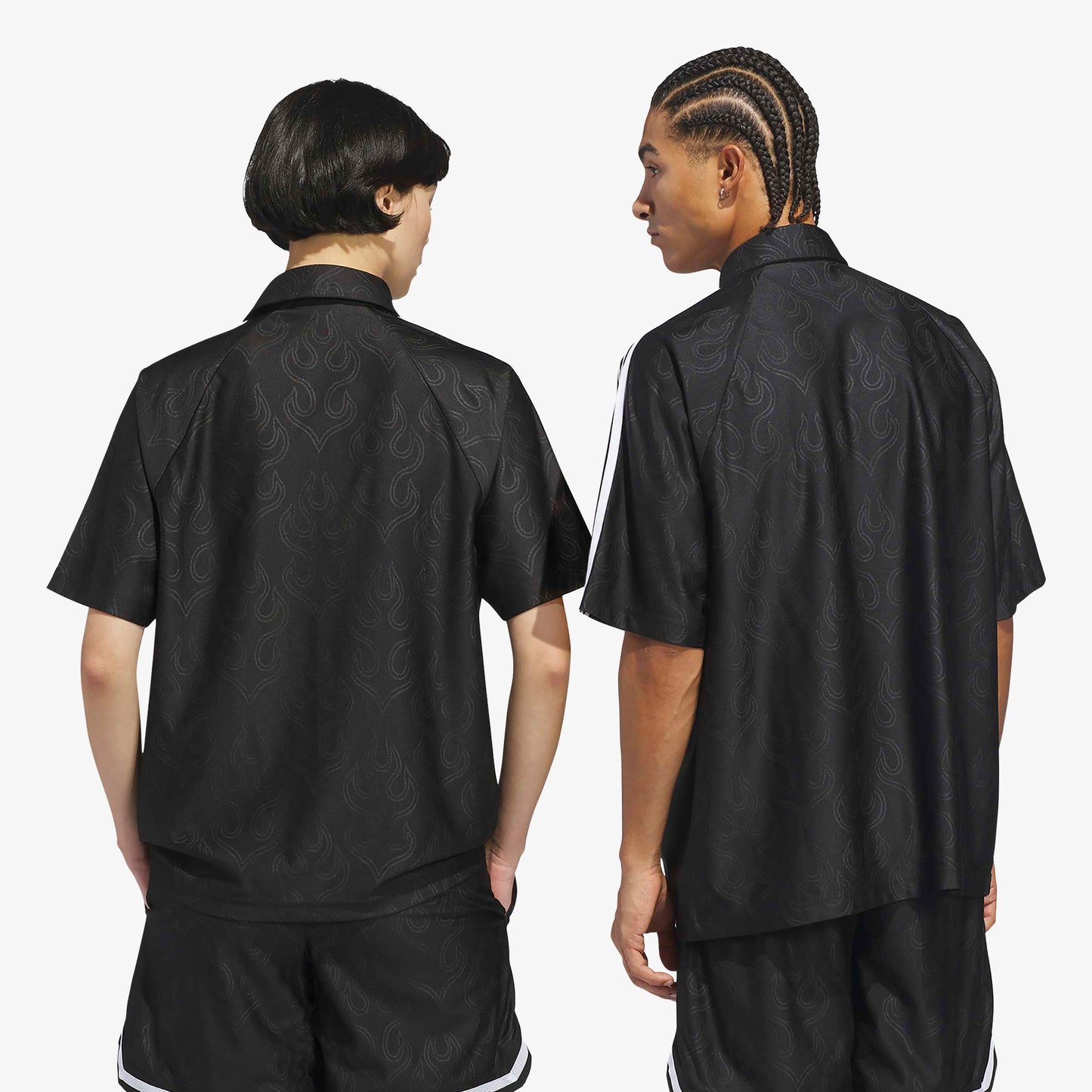 Adidas Jacquard Top Unisex Siyah T-shirt