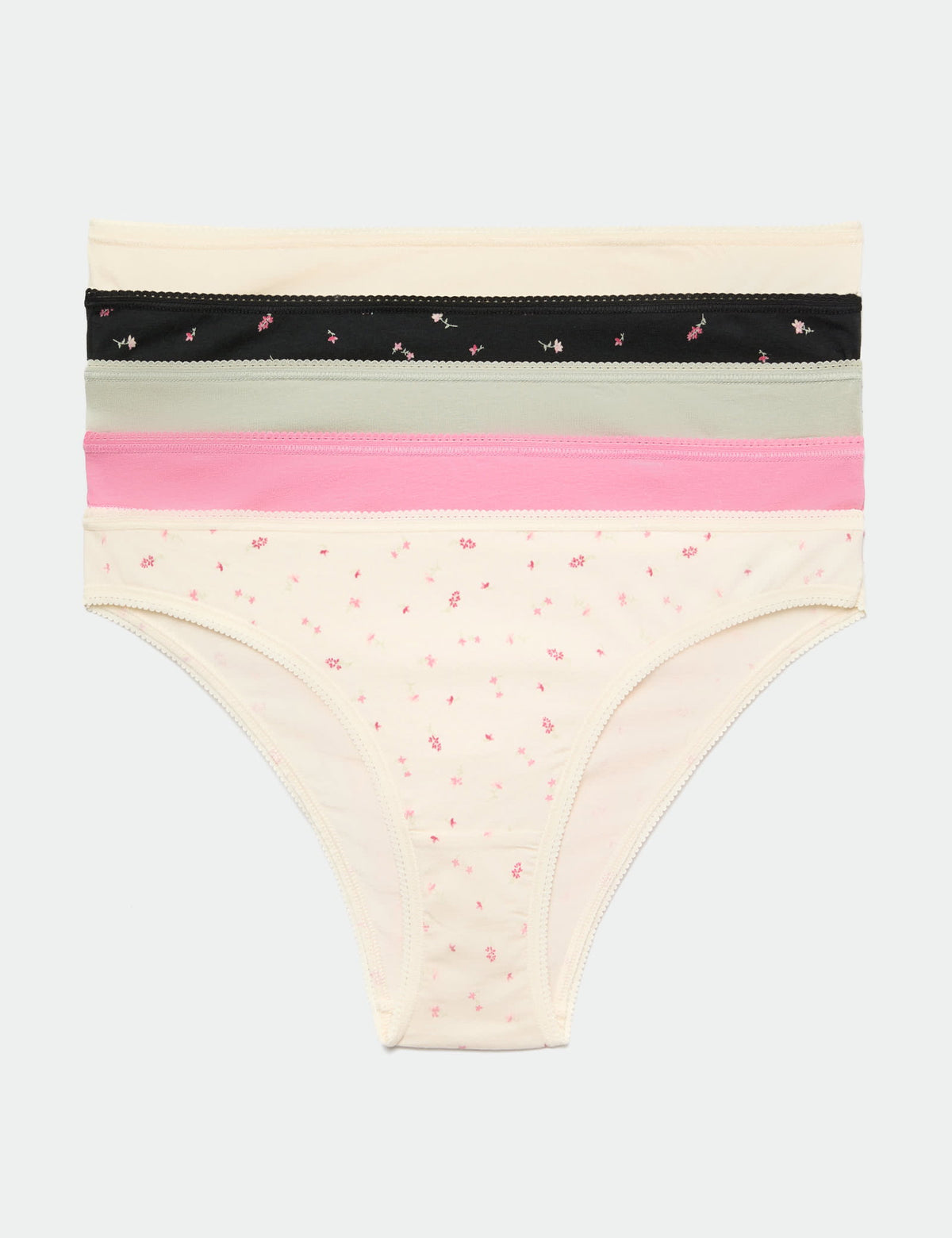 5'li Cotton Lycra Brazilian Külot Seti