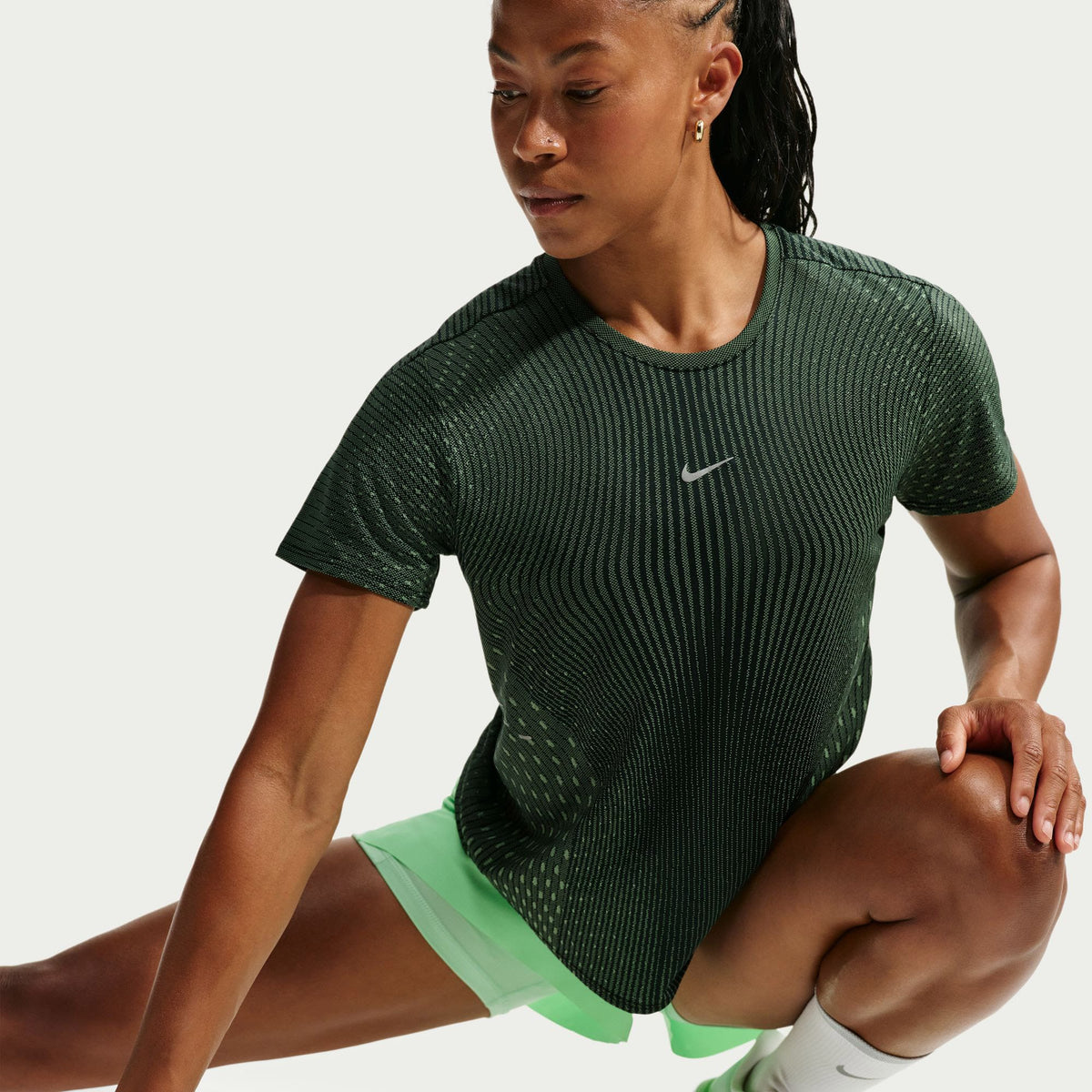 Nike Af Swift Top Kadın Yeşil T-shirt