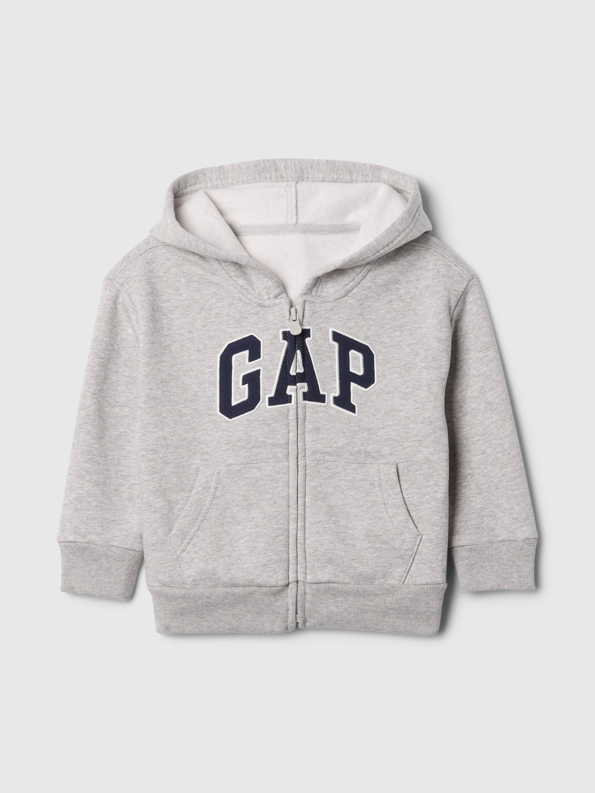 Koyu Gri Relaxed Logo Zip Sweatshirt