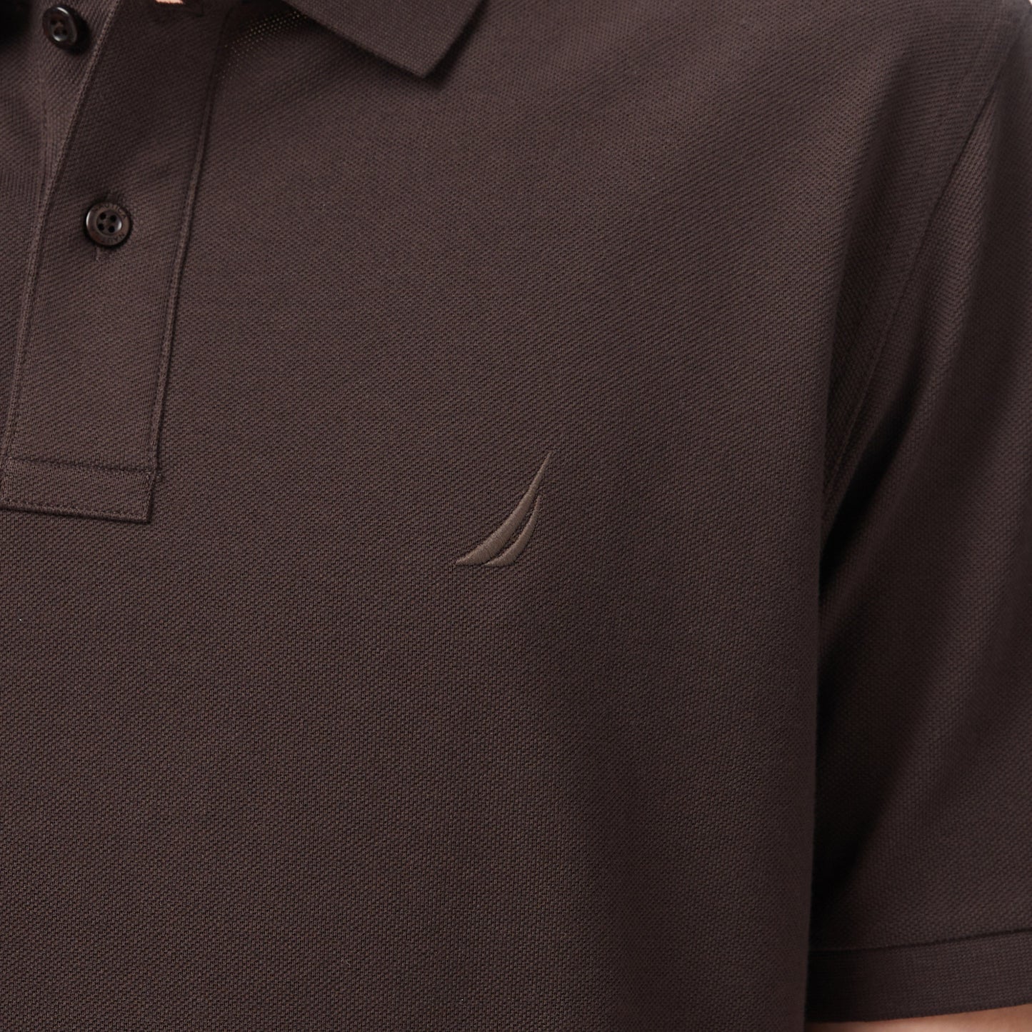 Nautica Erkek Kahverengi Regular Fit Polo Yaka T-shirt
