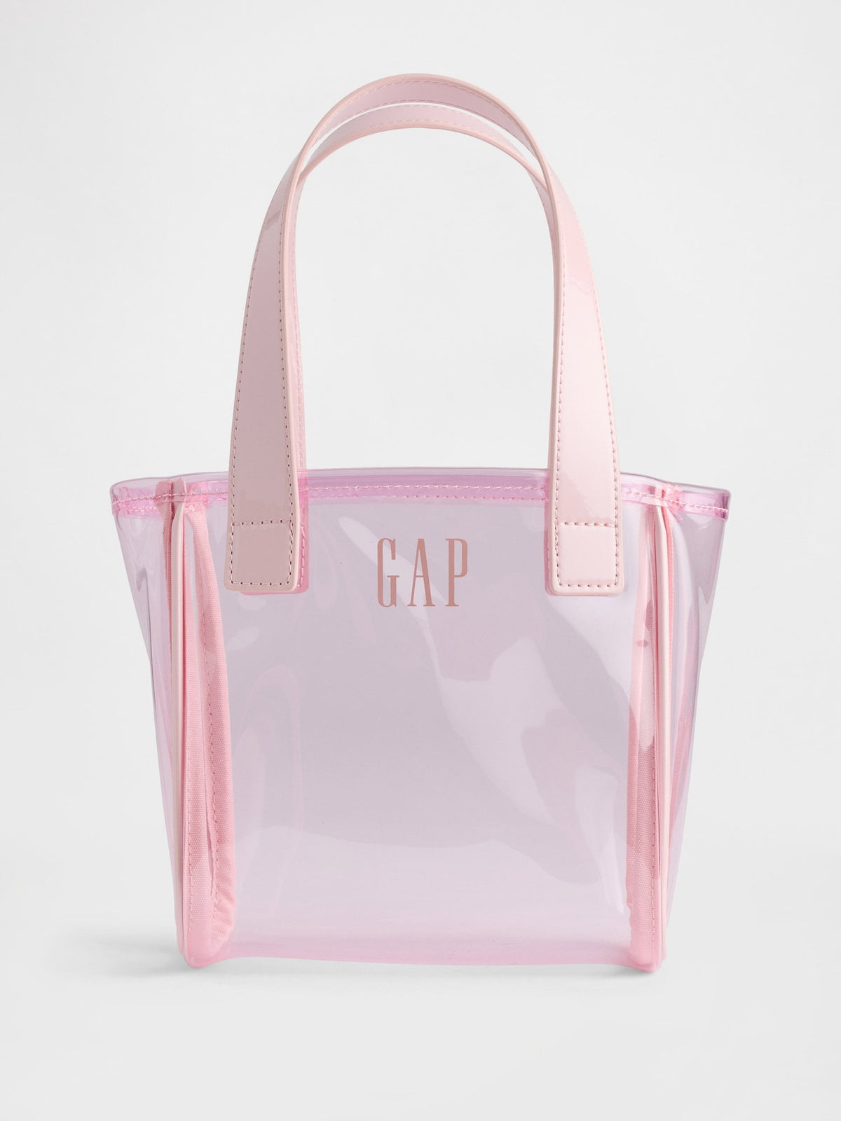 Pembe Jelly Logo Mini Tote Çanta