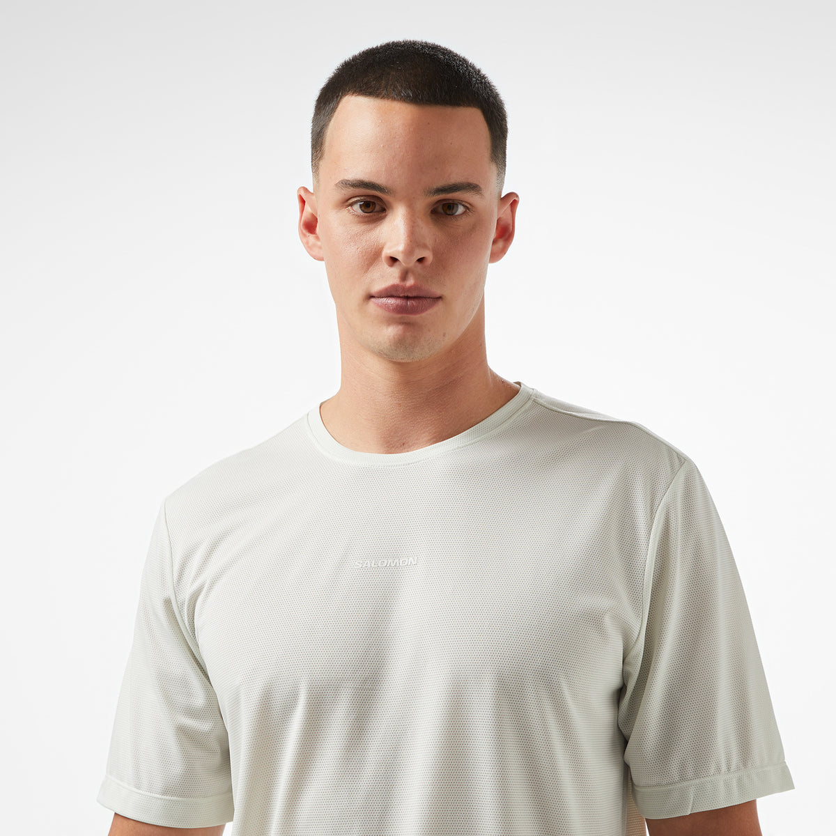 Salomon Shkout Core Ss Erkek Krem Koşu T-shirt