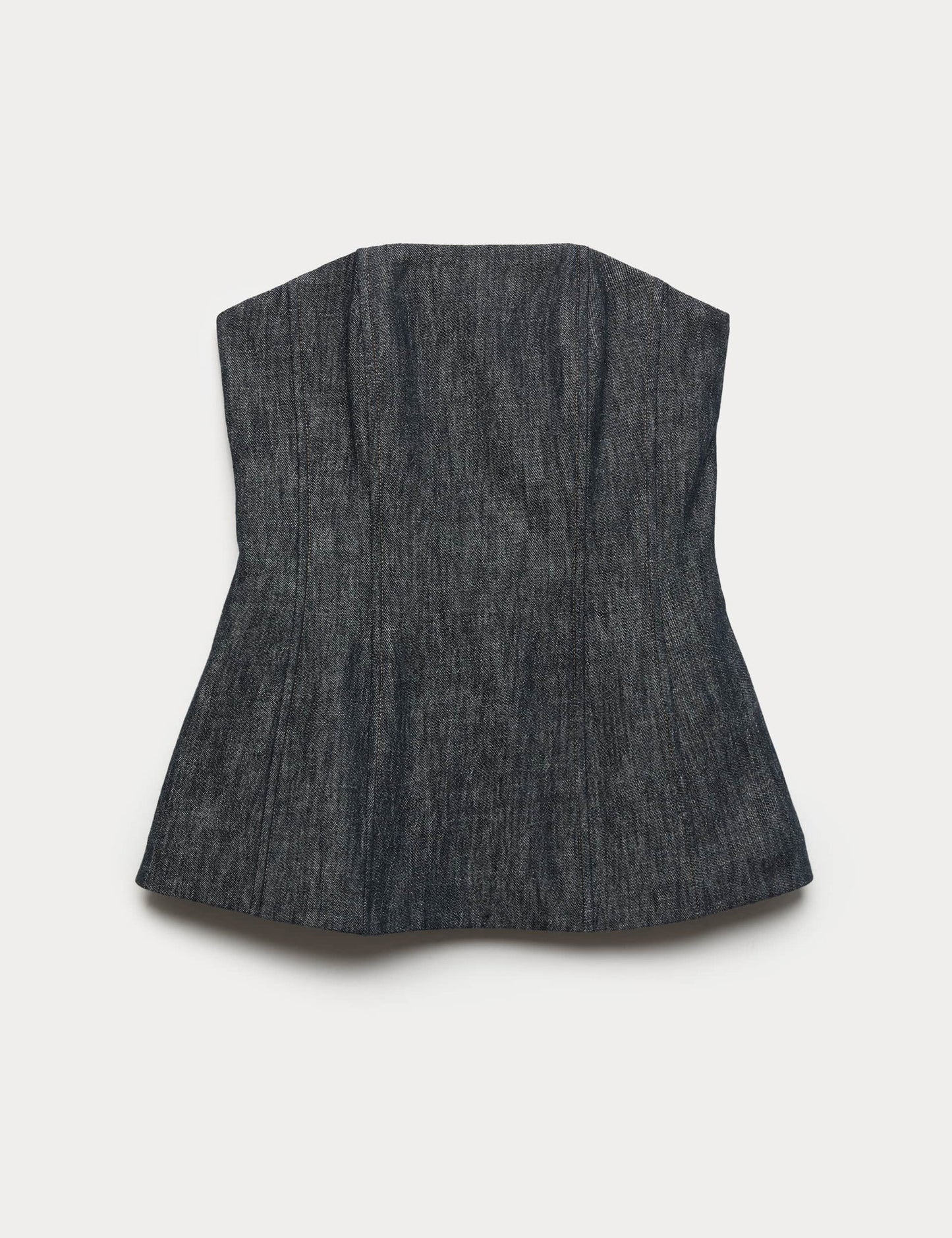 Keten Karışımlı Bandeau Bluz