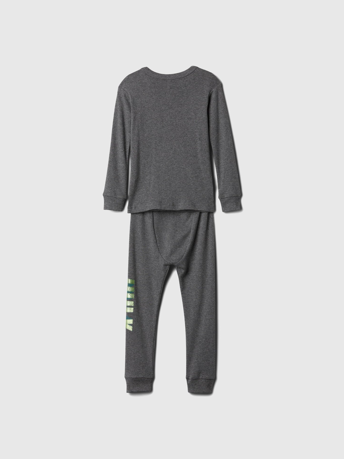 Koyu Gri Organik Pamuk Marvel Grafikli Pijama Takımı