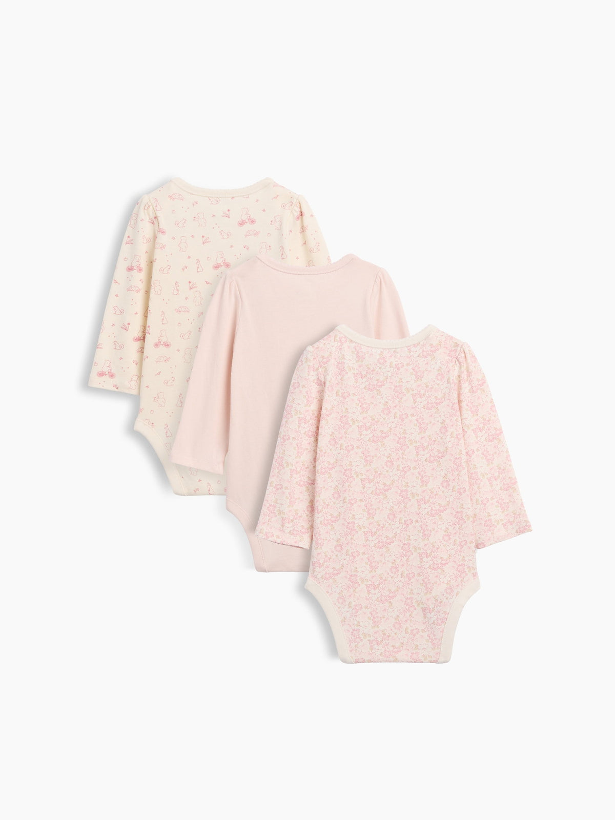 Pembe First Favorites Organik Pamuk Bodysuit (3’lü)