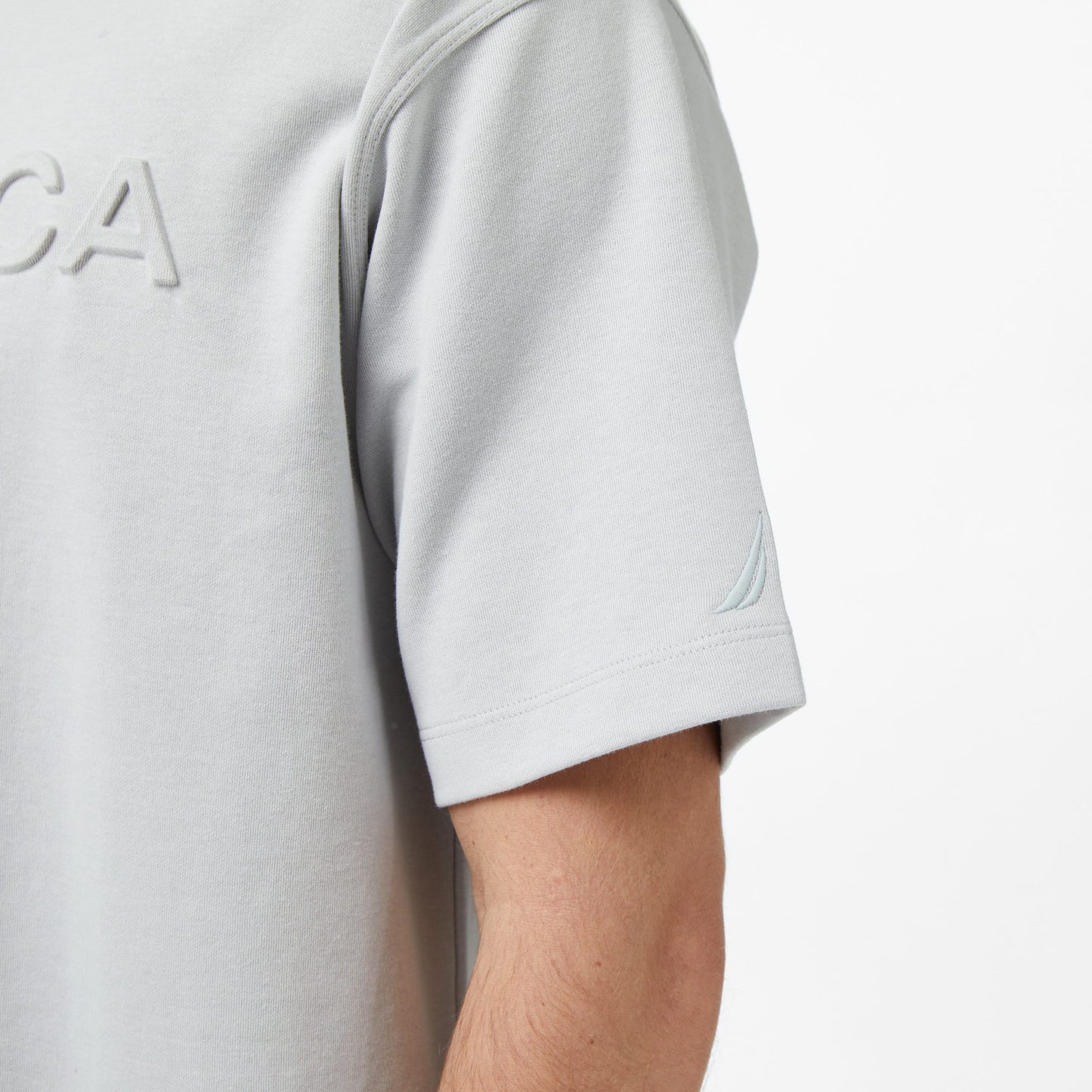 Nautica Erkek Mavi Regular Fit Baskılı T-shirt