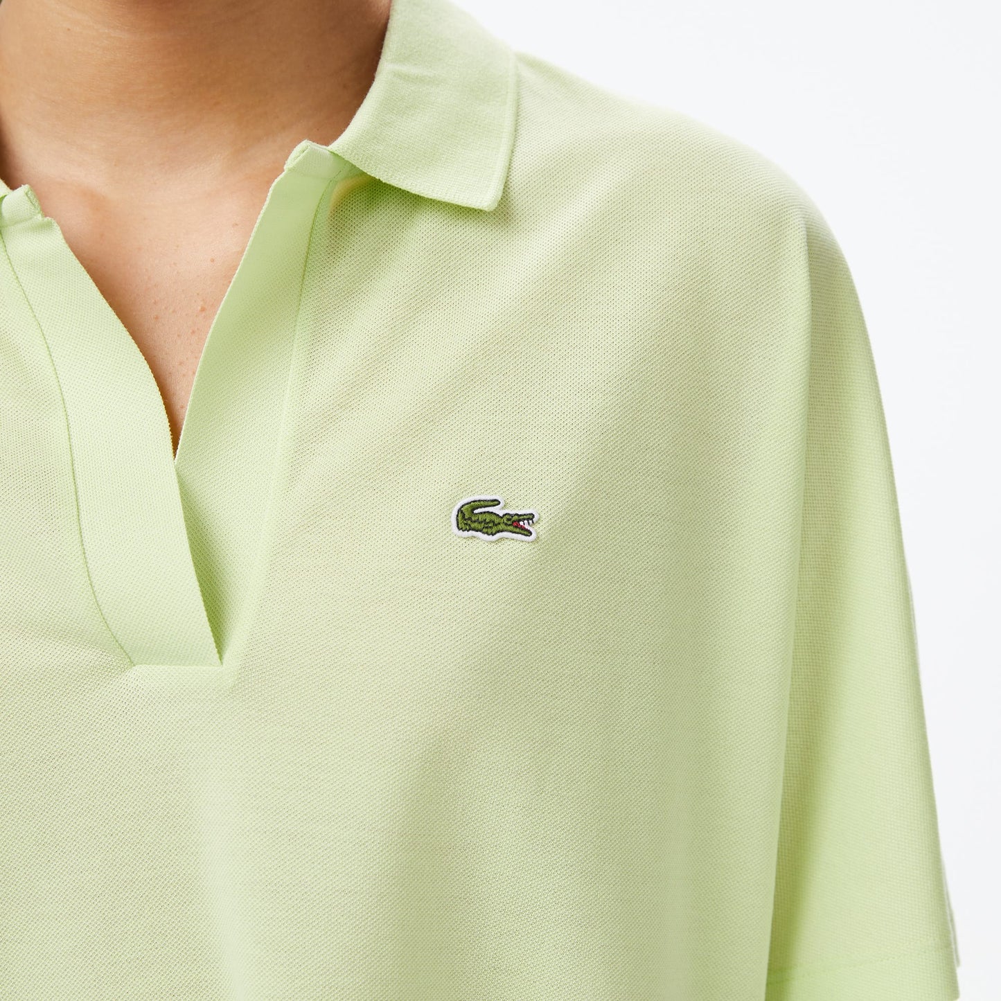 Lacoste Kadın Relaxed Fit Sarı Polo