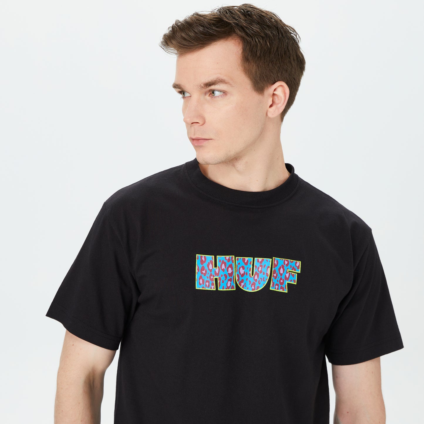 Huf Cheata Erkek Siyah T-shirt