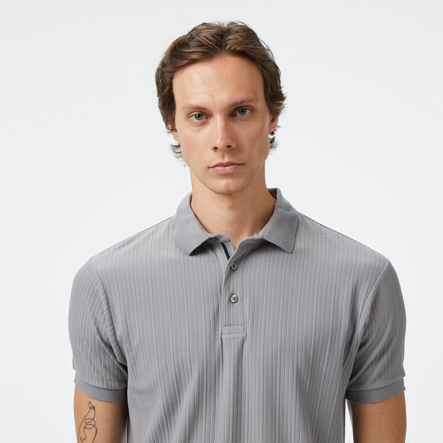 Nautica Erkek Gri Regular Fit Polo