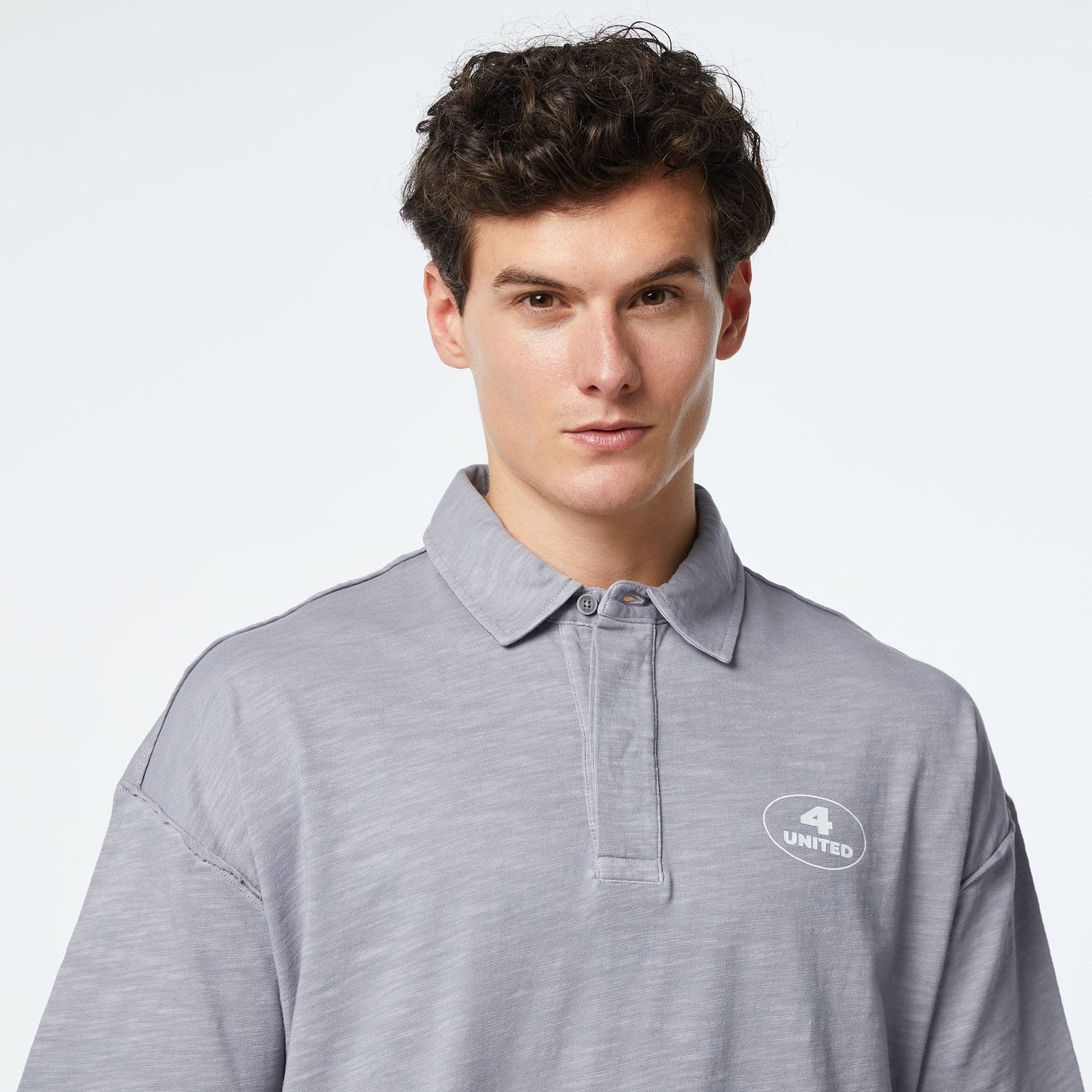 United4 Classic Erkek Gri Polo