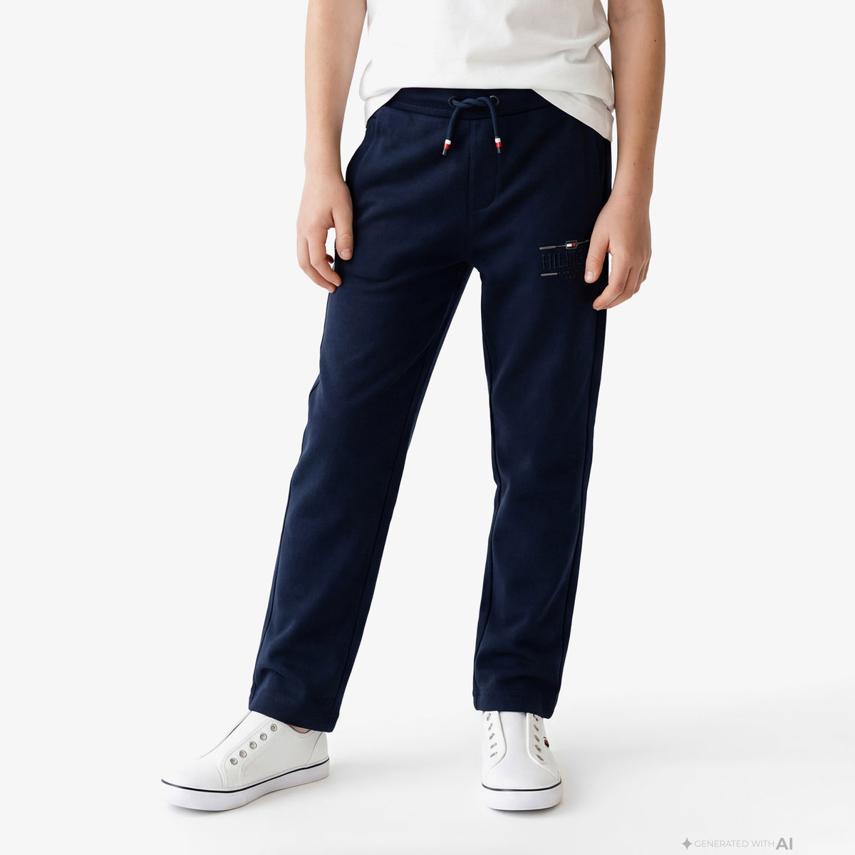 Tommy Hilfiger Icons Çocuk Lacivert Eşofman Altı