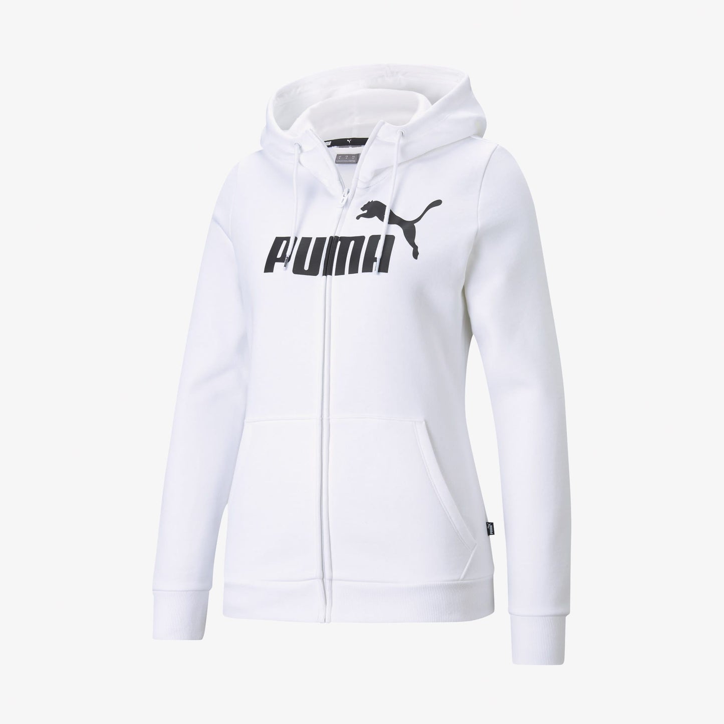 Puma Essentials Logo Full Zip Kadın Siyah Sweatshirt