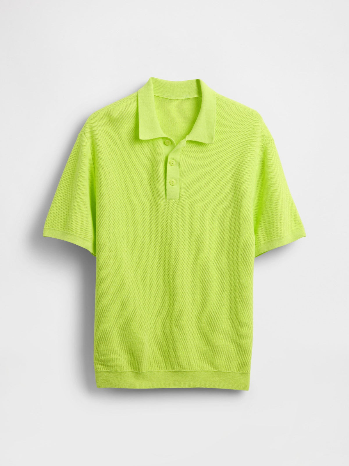 Sarı Relaxed Sweatshirt Polo T-shirt