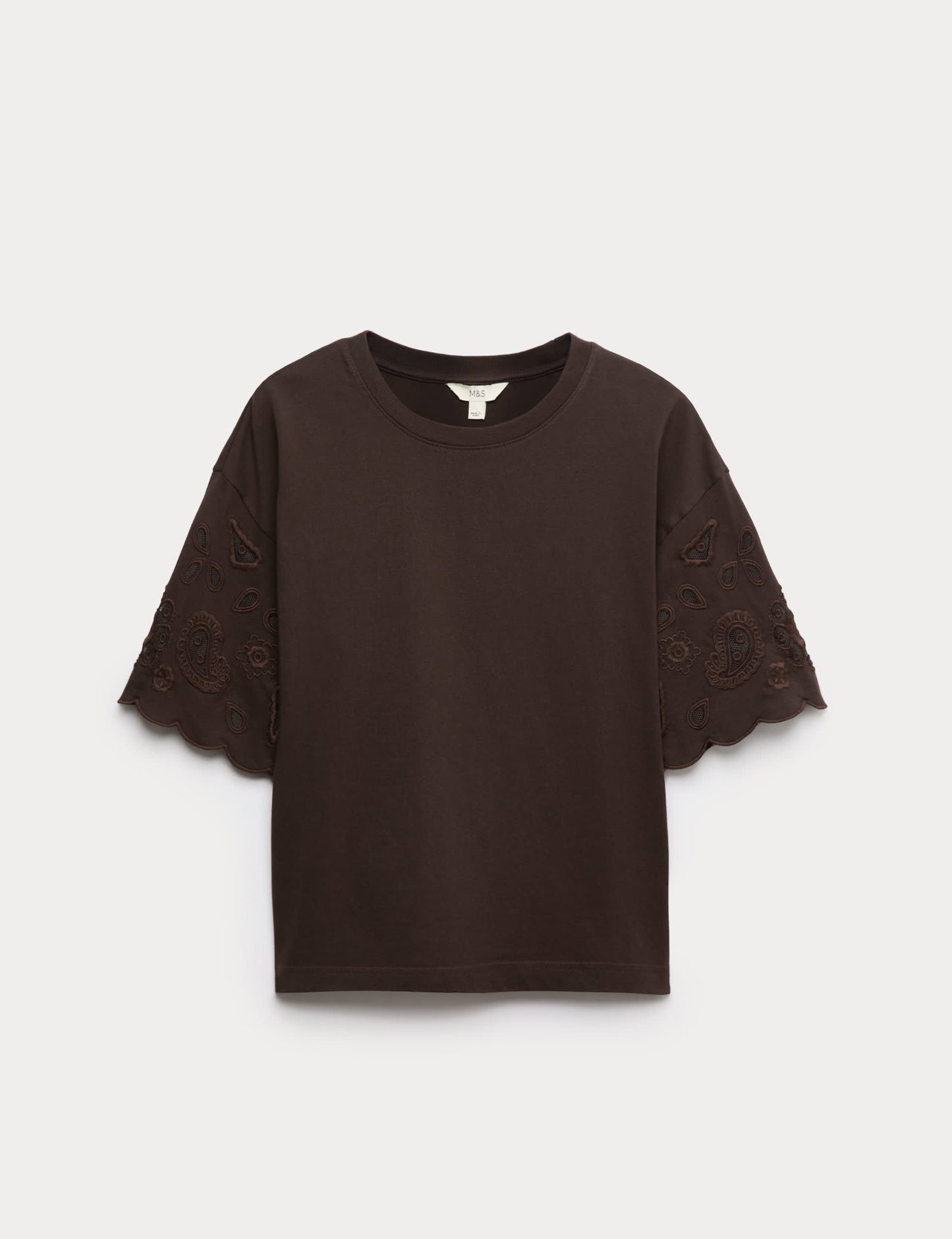 Saf Pamuklu Boxy T-shirt