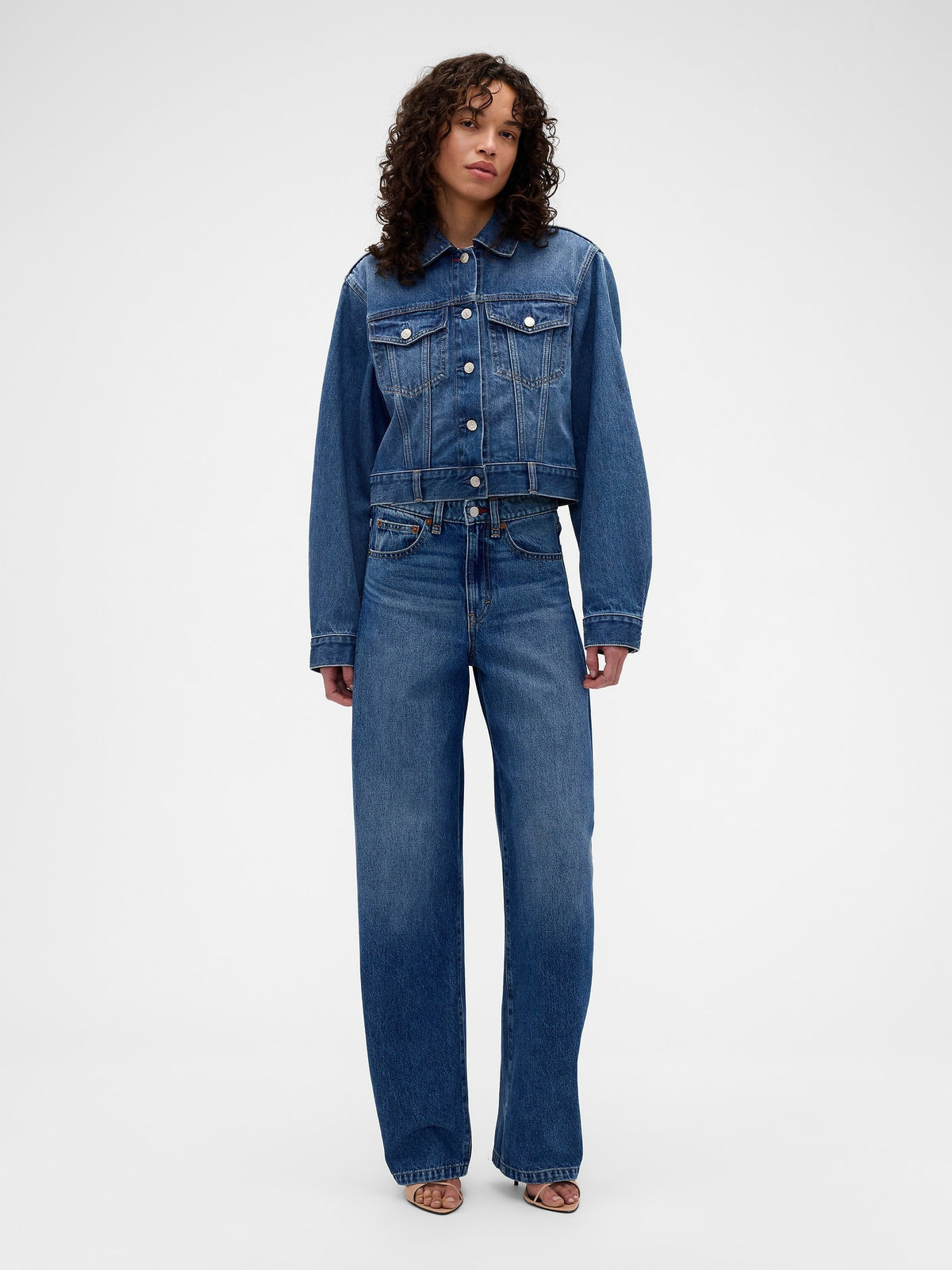 Mavi Gap × Victoria Beckham Relaxed Crop Denim Ceket