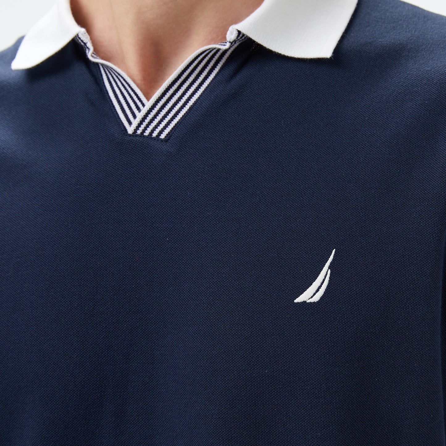 Nautica Erkek Lacivert Classic Fit Polo Yaka T-shirt