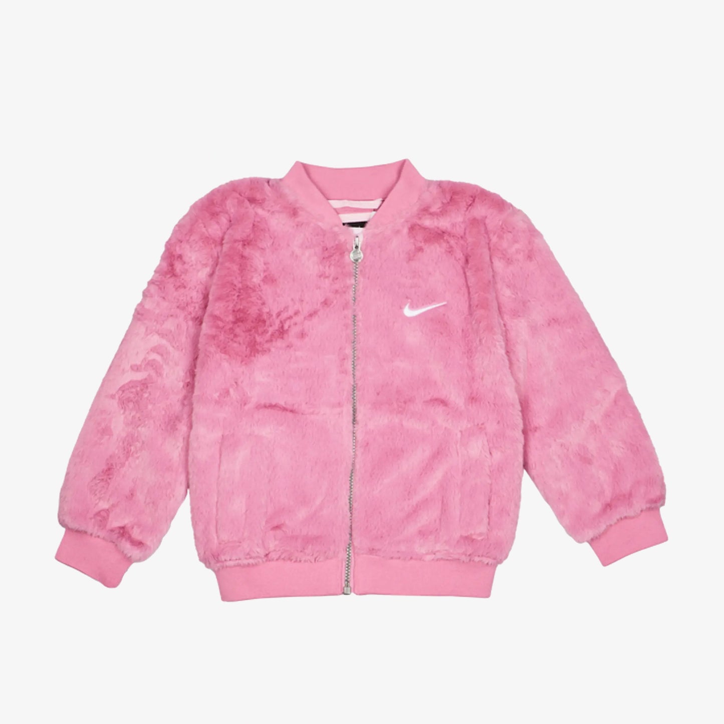 Nike Faux Fur Bomber Çocuk Pembe Mont