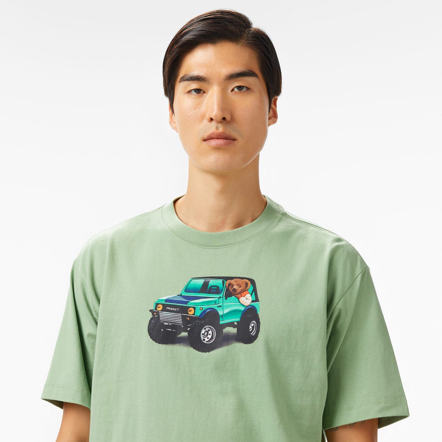 The Market '4x4 Bear' Erkek Yeşil T-shirt