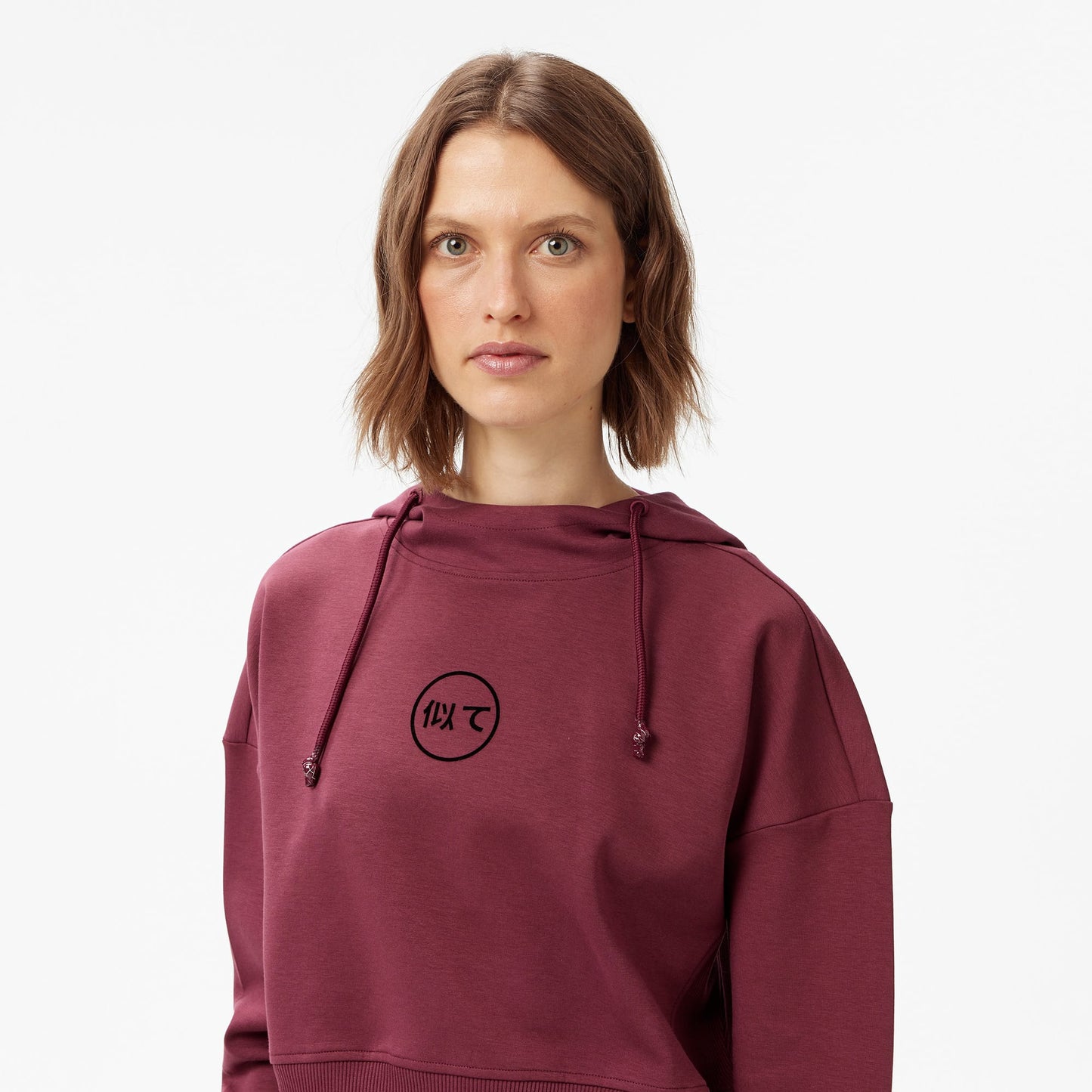 United4 Classic Kadın Bordo Hoodie