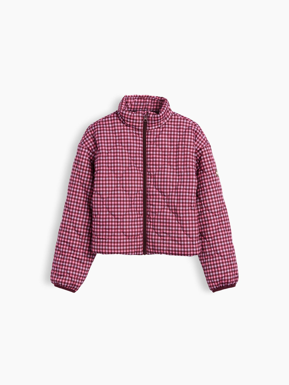 Pembe Relaxed Puffer Şişme Mont