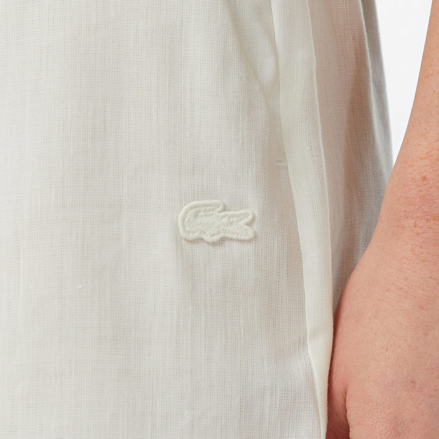 Lacoste Relaxed Fit Kadın Krem Şort