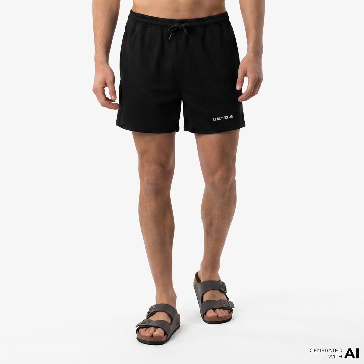 United4 Comfort Fit Erkek Siyah Deniz Şortu