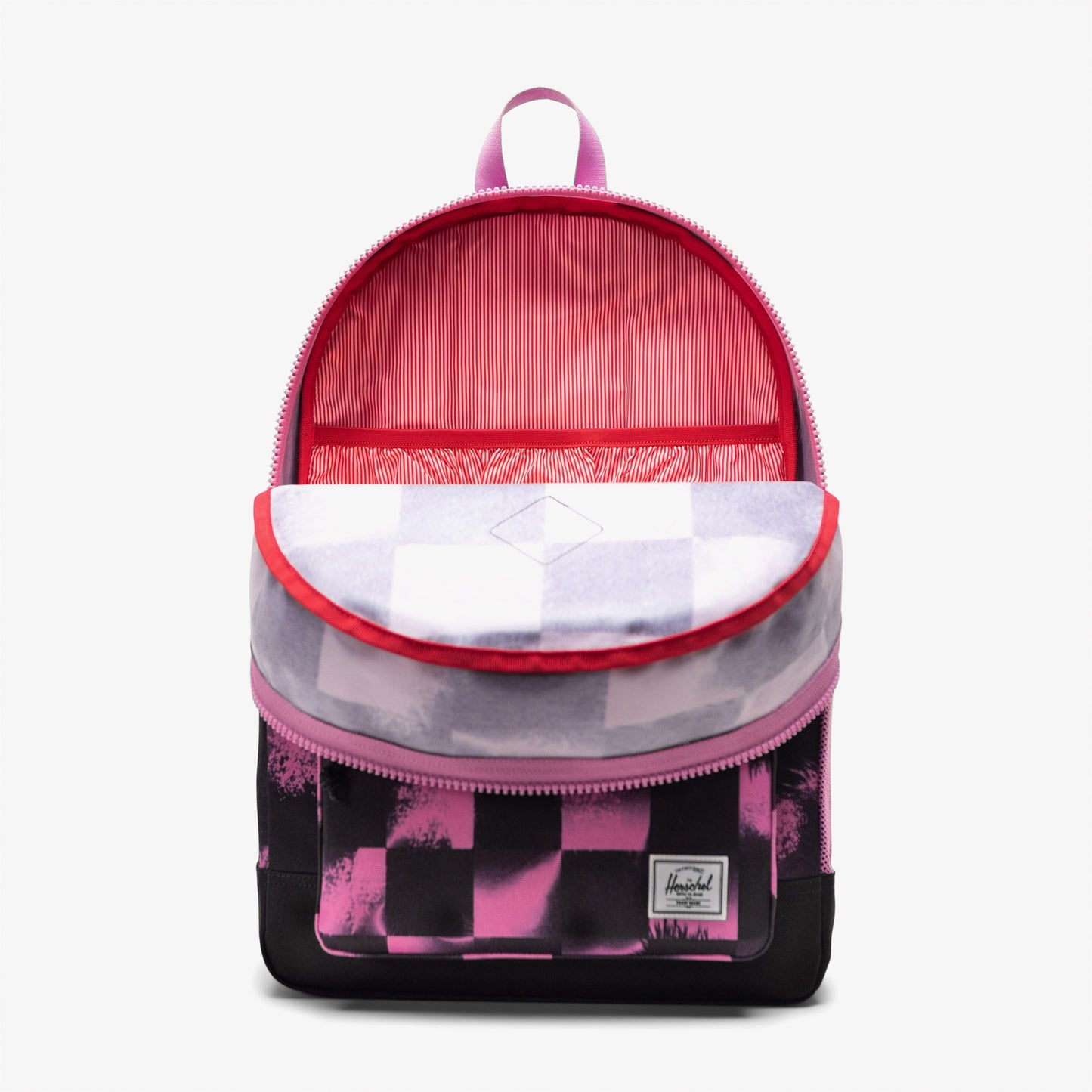 Herschel Heritage Checkered Çocuk Siyah/pembe Sırt Çantası