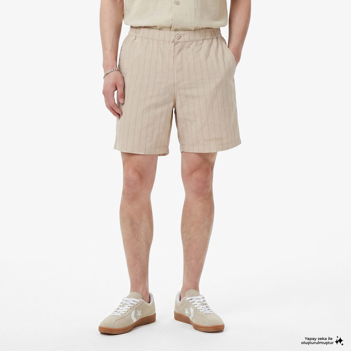 Unıted4 Regular Fit Erkek Beyaz Şort