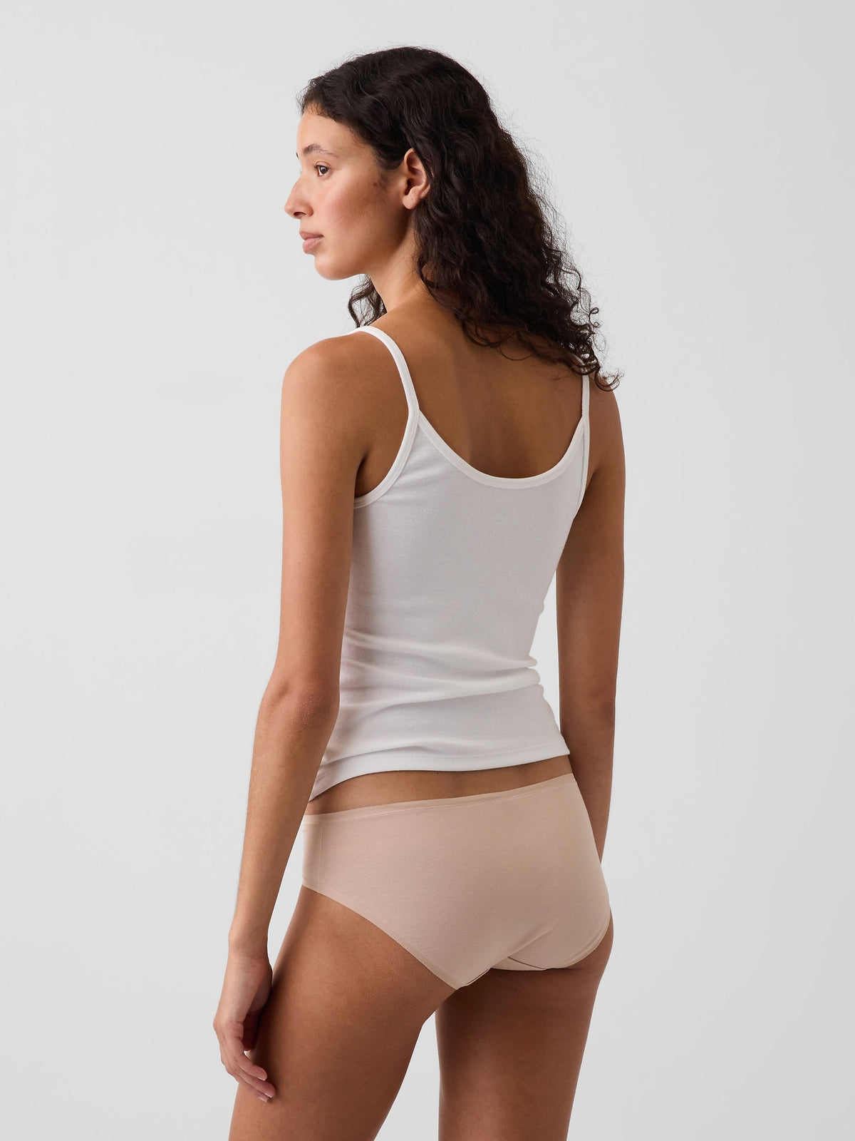 Bej Softmade Organik Stretch Pamuk Hipster Külot