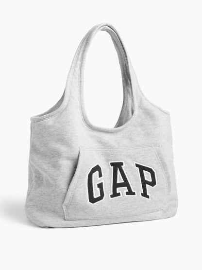 Açık Gri Sweatshirt Tote Çanta