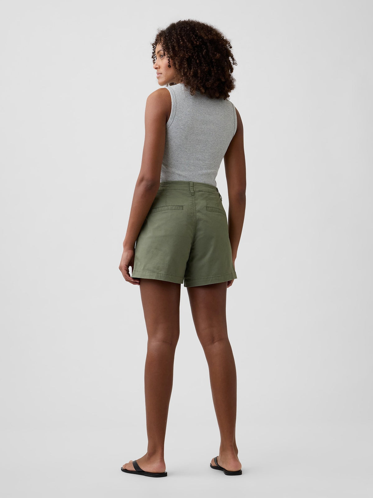 Haki 5 Mid Rise Downtown Khaki Şort