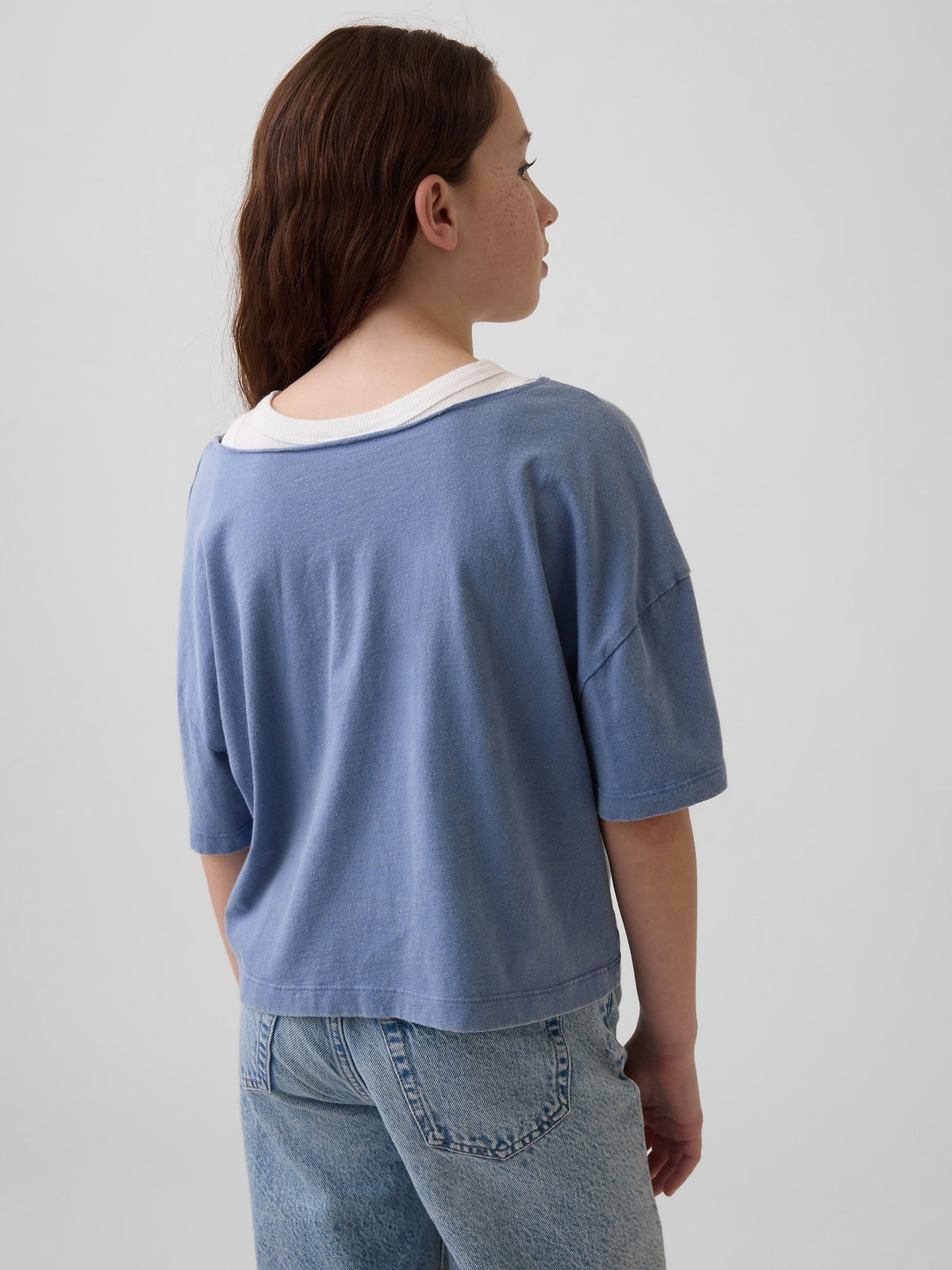 Mavi Oversized Wide-neck T-shirt