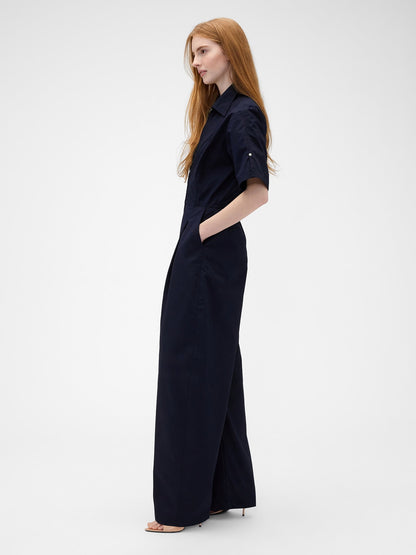 Lacivert Gap × Victoria Beckham Loose Utility Tulum