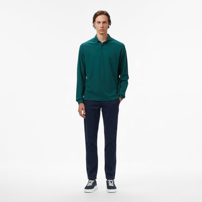 Nautica Erkek Yeşil Classic Fit Uzun Kollu Polo Yaka T-shirt