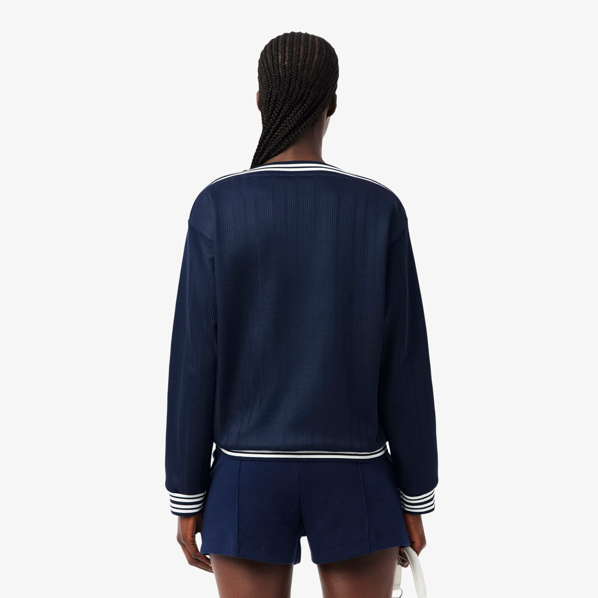 Lacoste Relaxed Fit Kadın Lacivert Sweatshirt