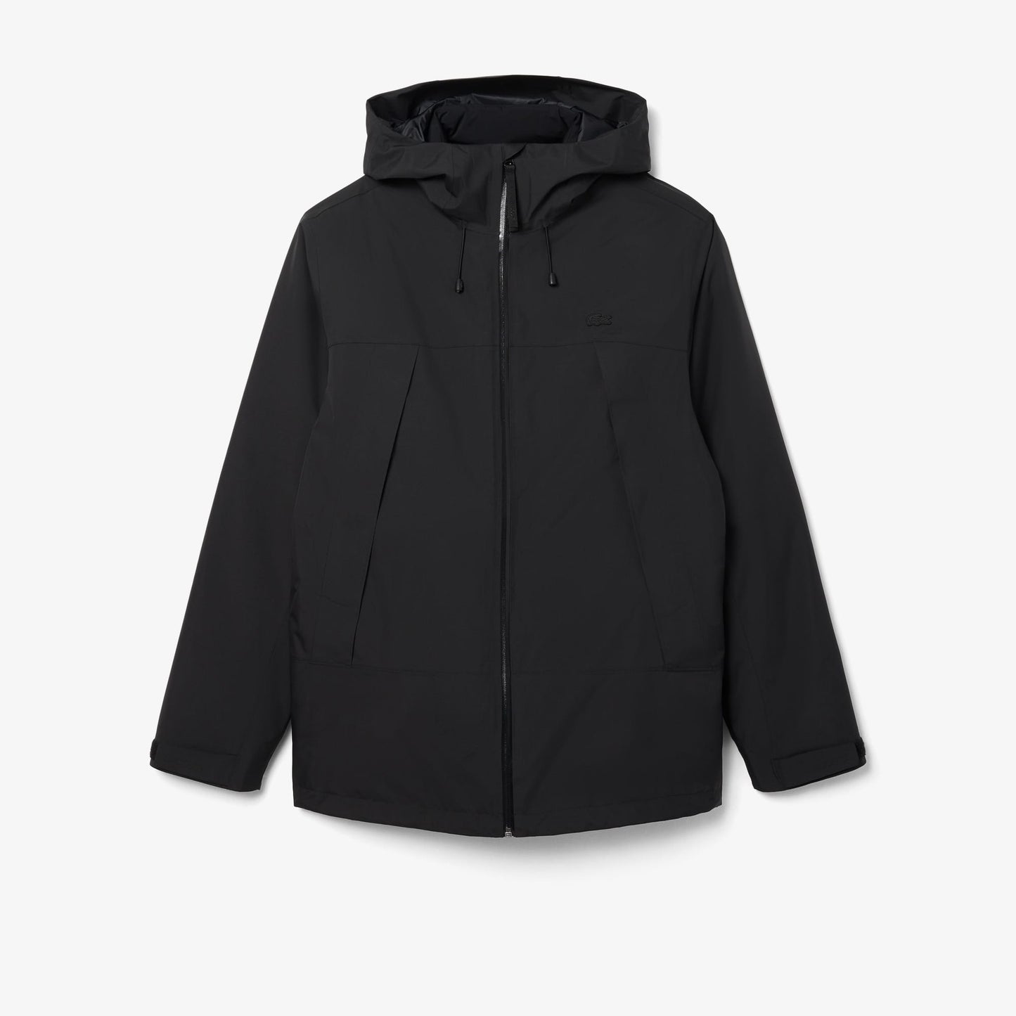 Lacoste Erkek Classic Fit Kapüşonlu Siyah Mont