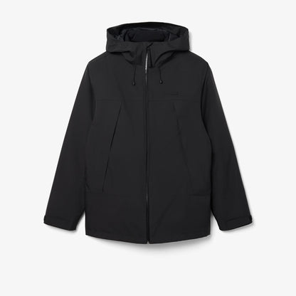 Lacoste Erkek Classic Fit Kapüşonlu Siyah Mont