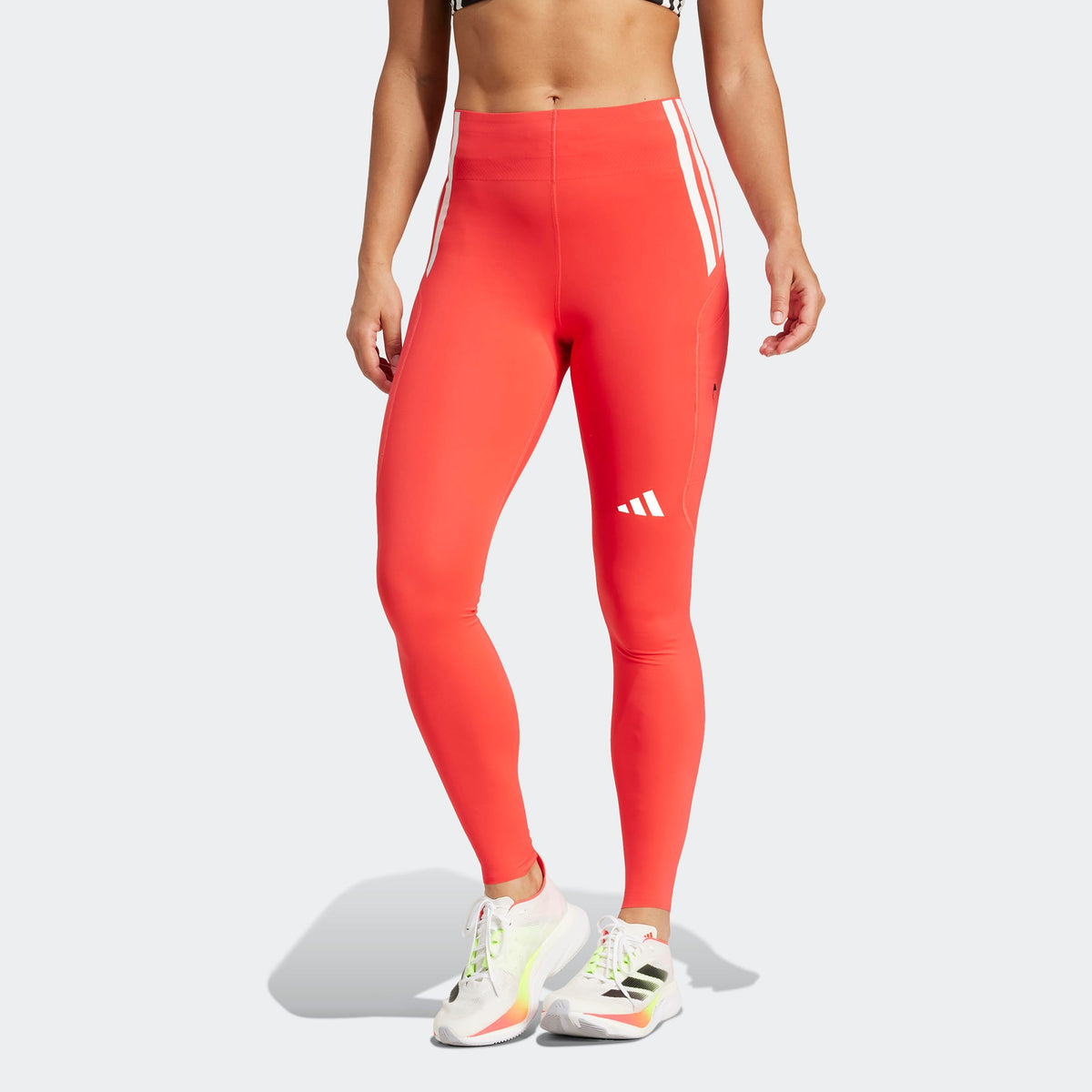 Adidas Adizero Full Length Kadın Kırmızı Koşu Taytı