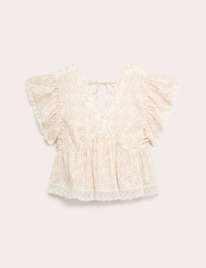 Pamuklu Vintage Bluz