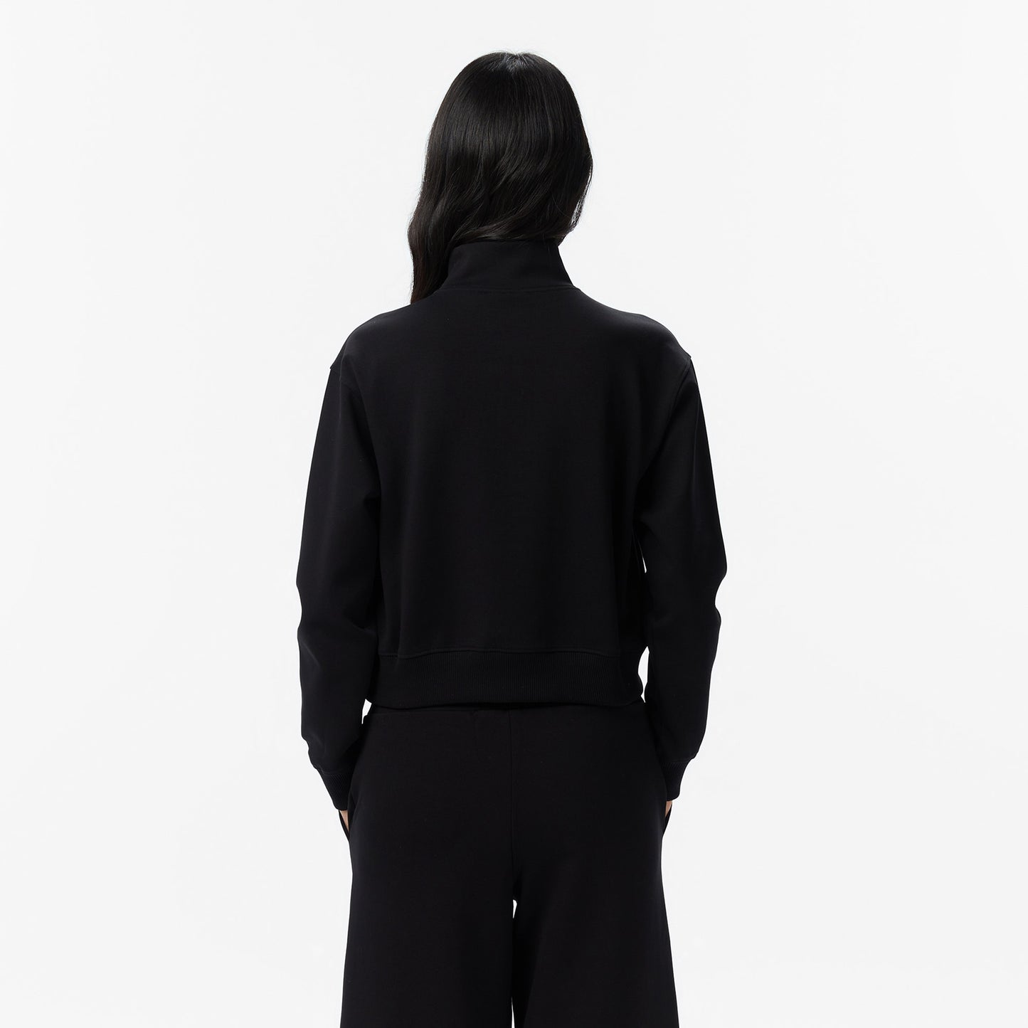 United4 Regular Fit Kadın Siyah Sweatshirt