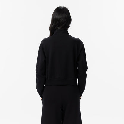 United4 Regular Fit Kadın Siyah Sweatshirt