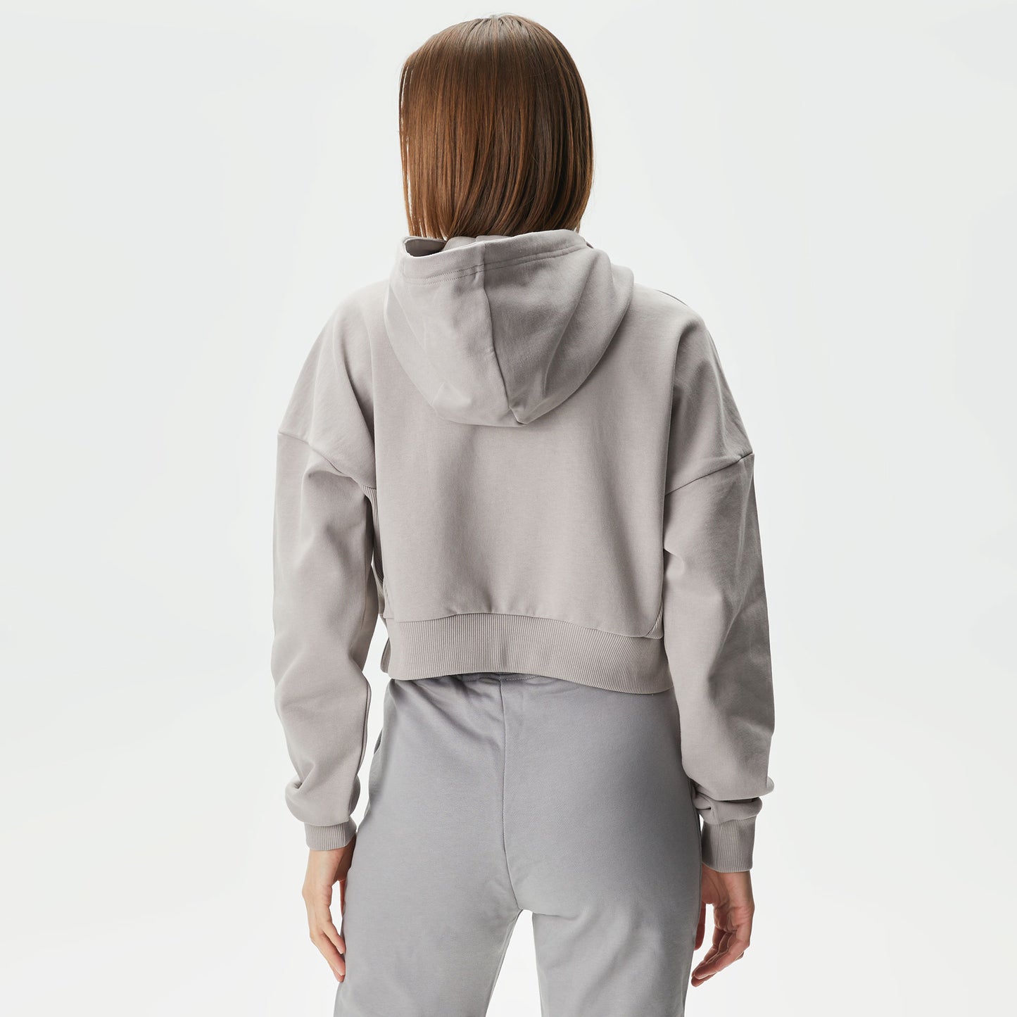 United4 Classic Kadın Gri Hoodie