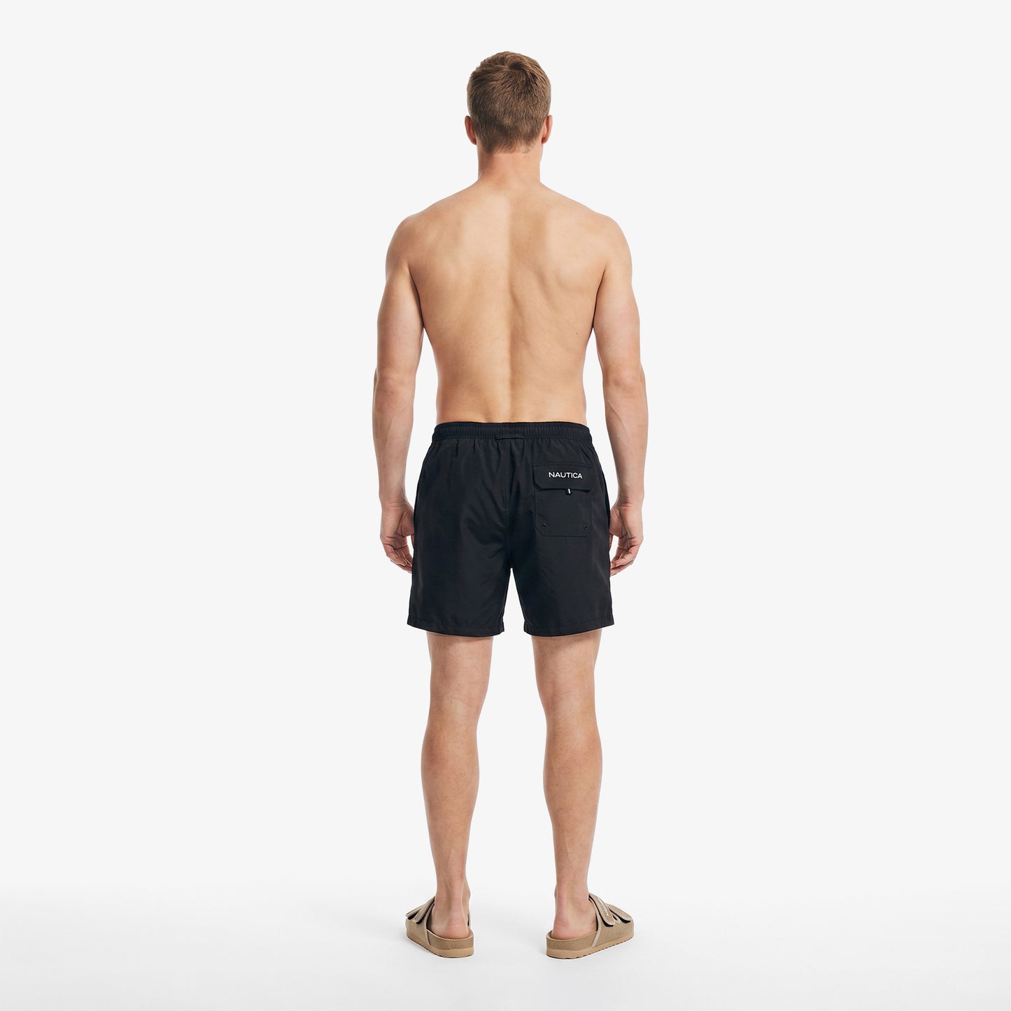 Nautica Regular Fit Erkek Siyah Deniz Şortu