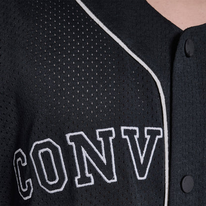 Converse Erkek Siyah Baseball Forması